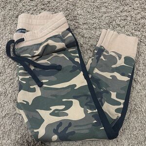 Guess Kids Camo Joggers in Green and Tan
